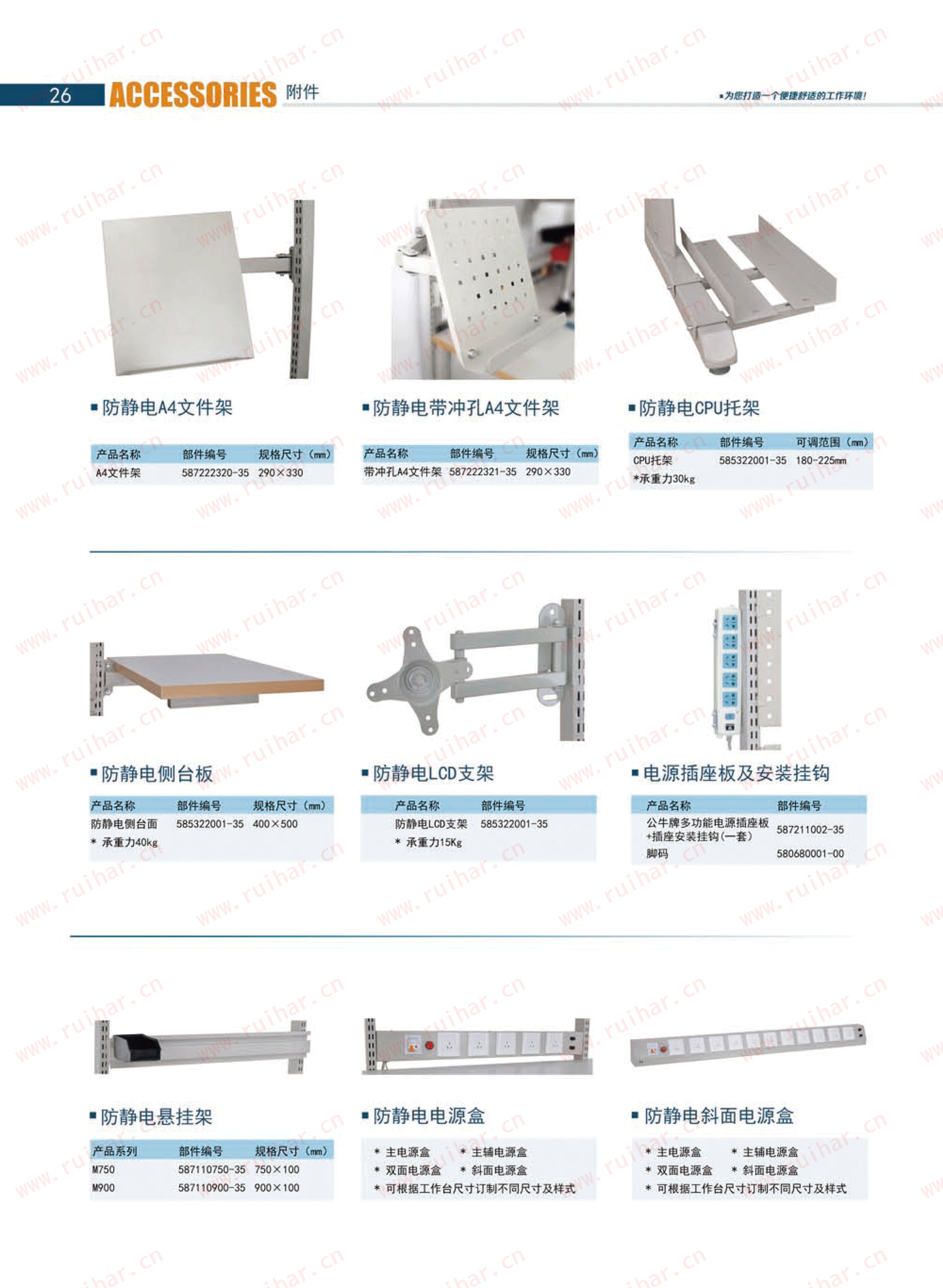 防靜電工作臺,ESD工作臺,防靜電工作桌，防靜電工作臺附件，防靜電電源盒
