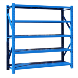 中型貨架主架2000×500×1800mm(五層,300kg/層,藍色)