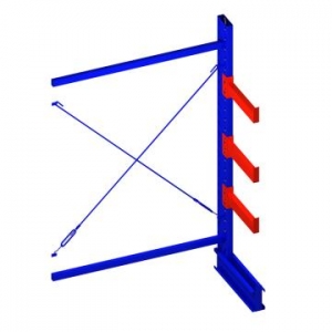 單面懸臂副架，1500*800*2500，400kg/層，4層，懸臂長(zhǎng)700mm，含底座