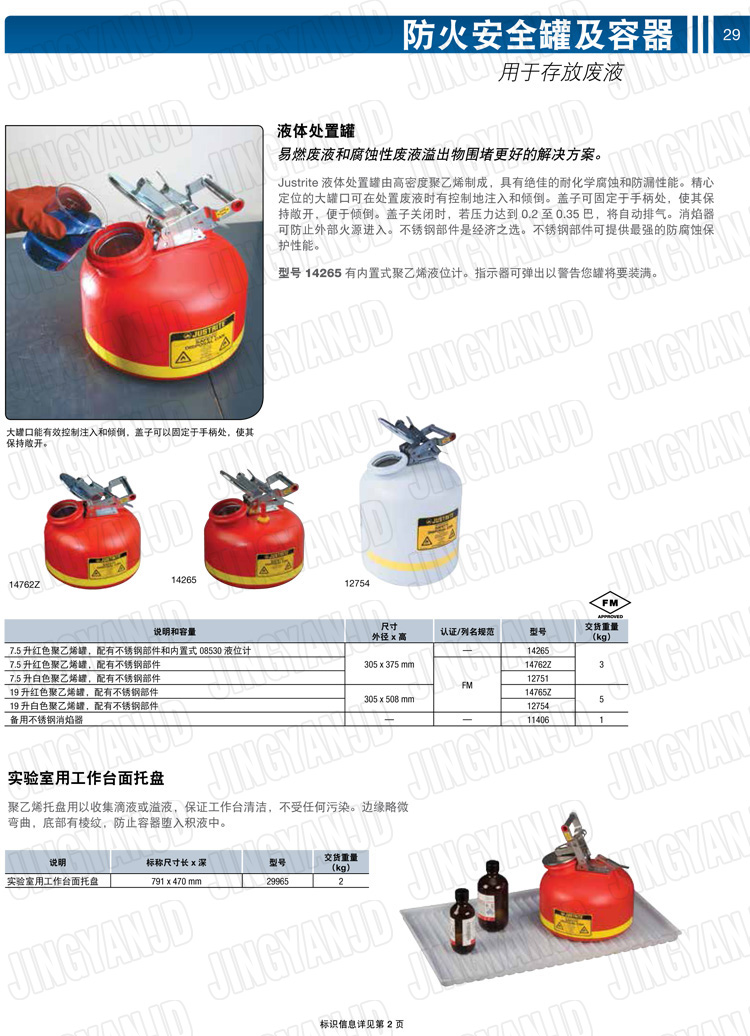 JUSTRITE，美國杰斯瑞特，justriteI型安全罐,柴油汽油存放罐，酒精松香水安全存儲罐，防火安全罐，防爆安全罐