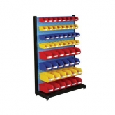 固定型單面物料整理架，960X375X1450mm，含56個(gè)零件盒，散件發(fā)貨