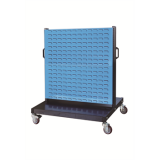 移動型雙面物料架960×640×1156mm(4百葉)，XKM-2204