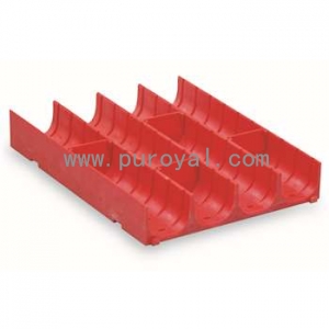 工具柜分類槽，紅色塑料分類槽4格 150×150×28mm，SH-11
