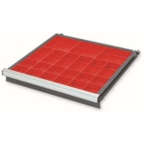 工具柜分類(lèi)盒，紅色塑料分類(lèi)盒75×75×46mm，SH-23