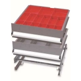 工具柜分類(lèi)盒，紅色塑料分類(lèi)盒75×75×46mm，SH-23