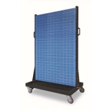 移動型雙面物料整理架960×610×1560mm(6百葉)，KM-2306，1H9329